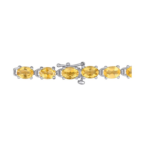 Citrine Oval Link Bracelet (14-3/4 ct. t.w.) in Sterling Silver