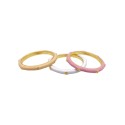 Enamel Trio Ring Set