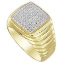 Men's Diamond (1/4 ct. t.w.) Ring in 10k Yellow Gold