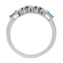 Sapphire (3/8 ct. t.w.) & White Sapphire Accent Ring in 14k Rose Gold-Plated Sterling Silver