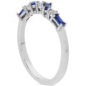 Sapphire (3/8 ct. t.w.) & White Sapphire Accent Ring in 14k Rose Gold-Plated Sterling Silver