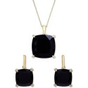 Onyx & Diamond Accent Necklace & Earrings Collection in 14k Gold-Plated Sterling Silver and Sterling Silver