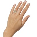 Onyx (1-3/8 ct. t.w.) and Diamond (1/10 ct. t.w.) Ring in 14k Gold