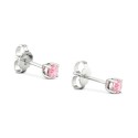 Pink Diamond Stud Earrings (1/4 ct. t.w.) in Sterling Silver