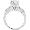 Cubic Zirconia Engagement Ring in 14k White Gold