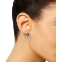 Set of Two Rope Hoop Earrings in 14k Gold Vermeil (Also in Sterling Silver)