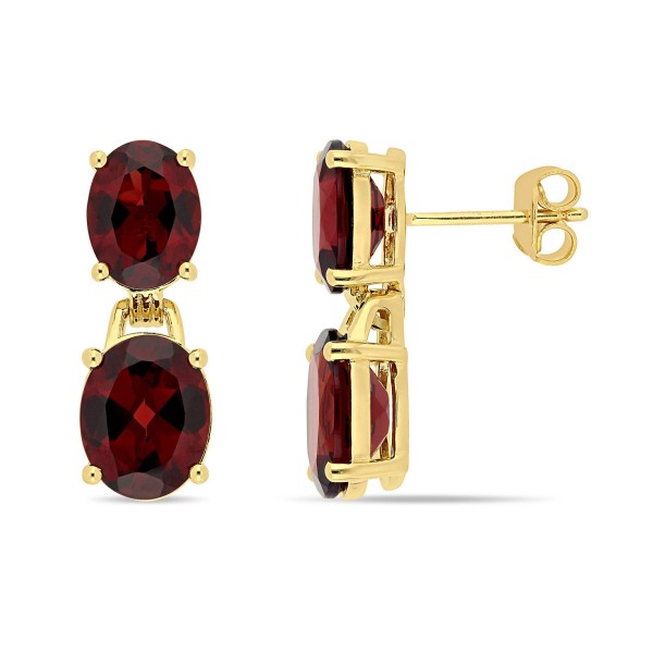 Garnet (10 ct.t.w.) Dangle Earrings in Gold over Sterling Silver