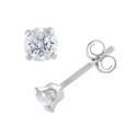 Diamond Stud Earrings (3/8 ct. t.w.) in 10K White Gold or 10k Yellow Gold