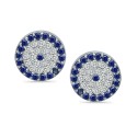 Cubic Zirconia Stud Earrings in Sterling Silver