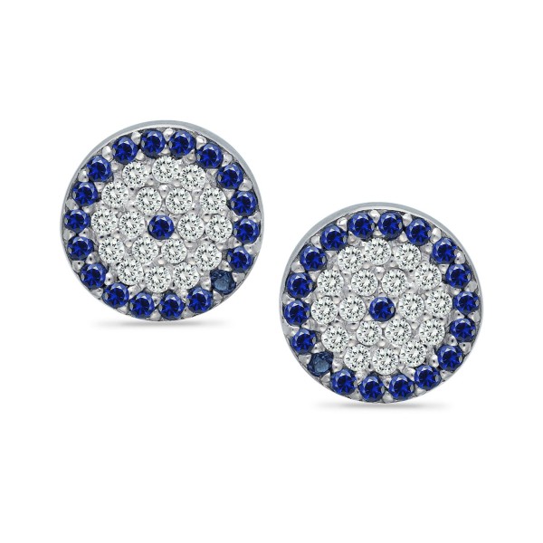 Cubic Zirconia Stud Earrings in Sterling Silver