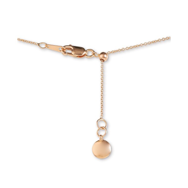 Teardrop Pendant Necklace in 14k Rose Gold, 18