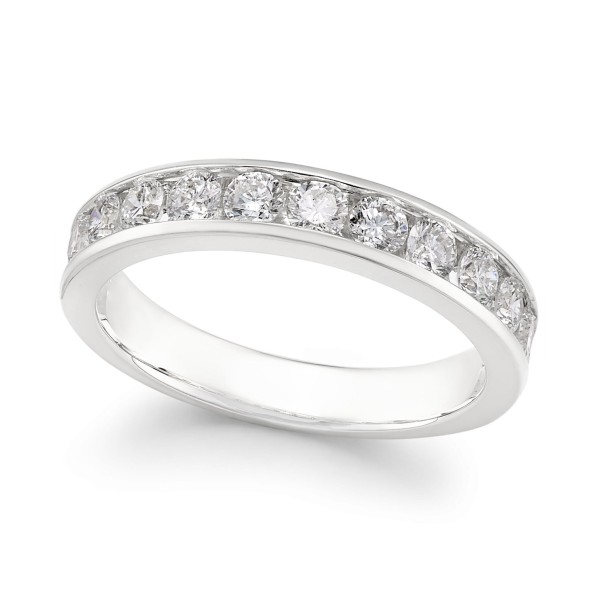 Diamond Channel Band (1 1/2 ct. t.w.) in 14k White or Yellow Gold