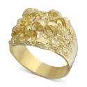 Men's Nugget Ring in 10k Gold