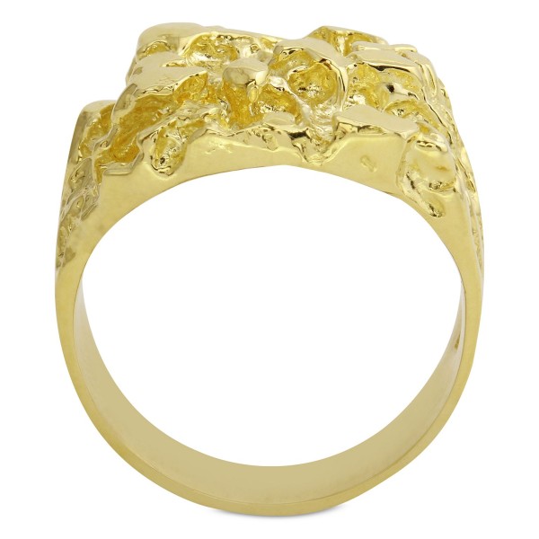 Men's Nugget Ring in 10k Gold