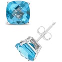 Blue Topaz (4-3/8 ct. t.w.) Stud Earrings in Sterling Silver