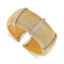 Diamond Cuff Bracelet (1/2 ct. t.w.) in 14k Gold-Plated Sterling Silver