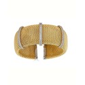 Diamond Cuff Bracelet (1/2 ct. t.w.) in 14k Gold-Plated Sterling Silver