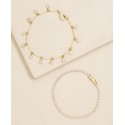 Crystal Droplet Chain Women's Bracelet Set