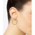 Mesh Hoop Earrings in 14k Gold-Plated Sterling Silver