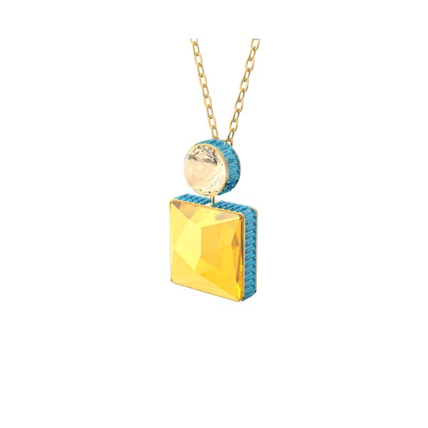 Square Cut Gold Tone Plated Necklace