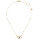 Gold-Tone Mixed Stone Pendant Necklace, 16