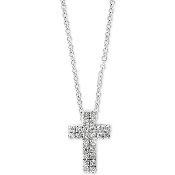 Diamond Pavé Cross 18