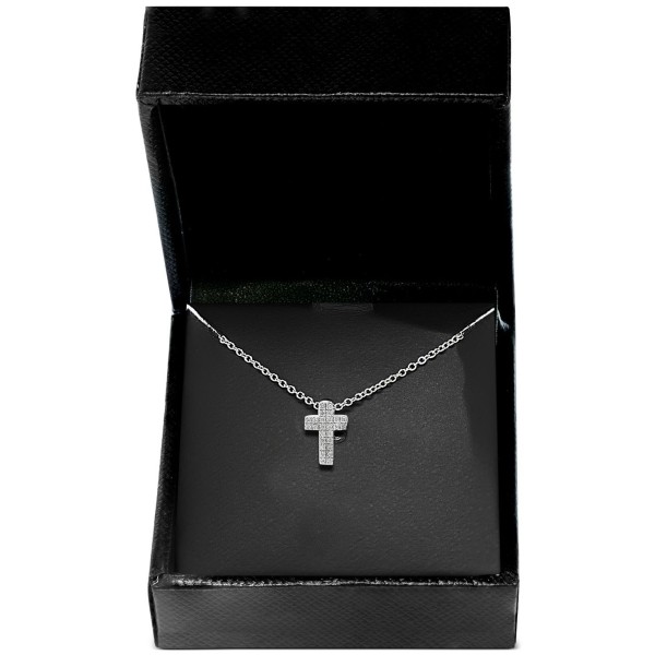 Diamond Pavé Cross 18