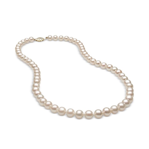 Cultured Freshwater Pearl (6mm) Strand in 14k Gold, 18