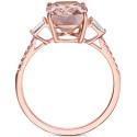 Morganite (3-1/6 ct. t.w.) & Diamond (1/4 ct. t.w.) Ring in 14k Rose Gold