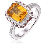 Citrine/Garnet (4 ct...