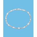 Sterling Silver 4mm Paper Clip Bracelet