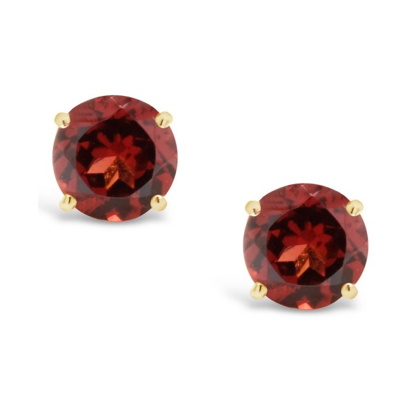 Garnet (1-1/5 ct. t.w.) Stud Earrings in 14K Yellow Gold