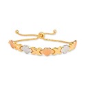 Bracelet in 18k Tri-Color 14k Gold-Plated Sterling Silver