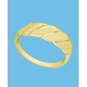 Graduated Twist Ring in Gold Plate