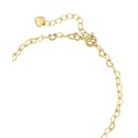 Freshwater Pearl (7mm) Dangle Heart Link Chain Bracelet in 14k Gold-Plated Sterling Silver