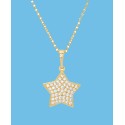 Cubic Zirconia Star Pendant 18