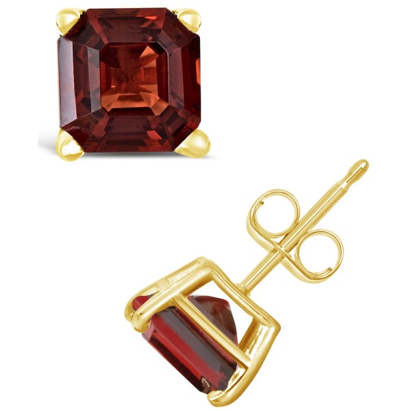 Garnet (2-1/2 ct. t.w.) Stud Earrings in 14K Yellow Gold