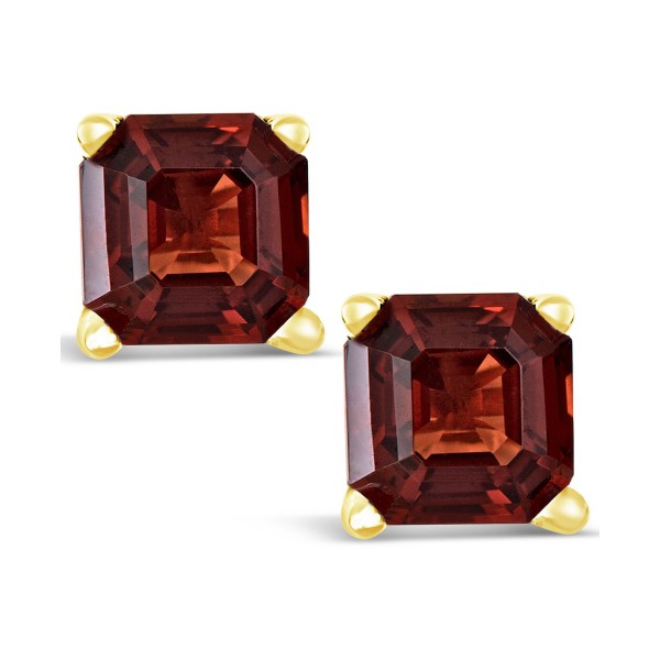 Garnet (2-1/2 ct. t.w.) Stud Earrings in 14K Yellow Gold