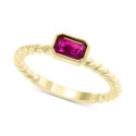 Ruby (5/8 ct. t.w.) Ring in 14k Yellow Gold