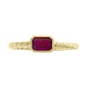 Ruby (5/8 ct. t.w.) Ring in 14k Yellow Gold