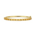 Oval-Cut Citrine (6-3/4 ct. t.w) Bangle in 18k Yellow Gold Over Sterling Silver