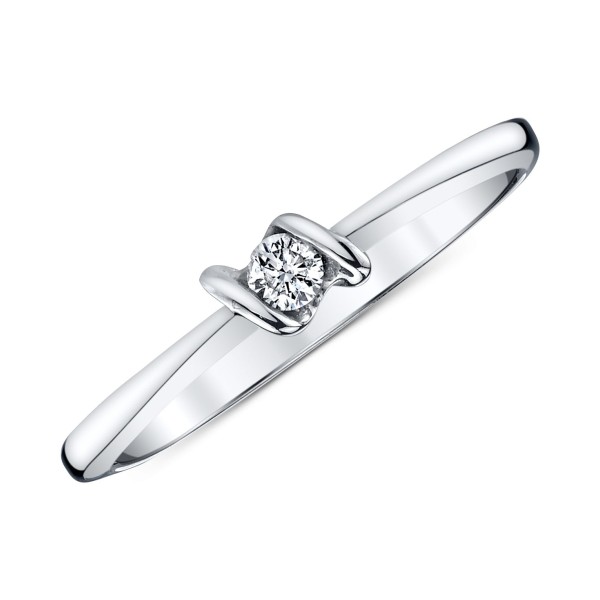 Diamond Accent Ring in 14k White Gold