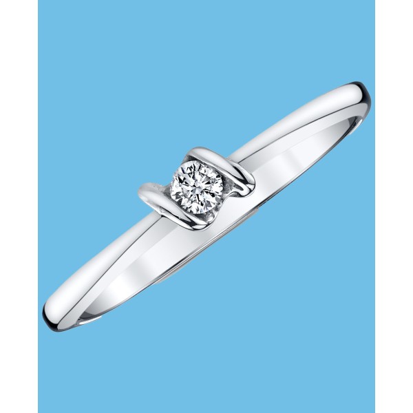 Diamond Accent Ring in 14k White Gold