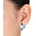 Multicolor Topaz (4-1/2 ct. t.w.) Cluster Stud Earrings in Sterling Silver