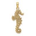 Sea Horse Pendant in 14k Yellow Gold