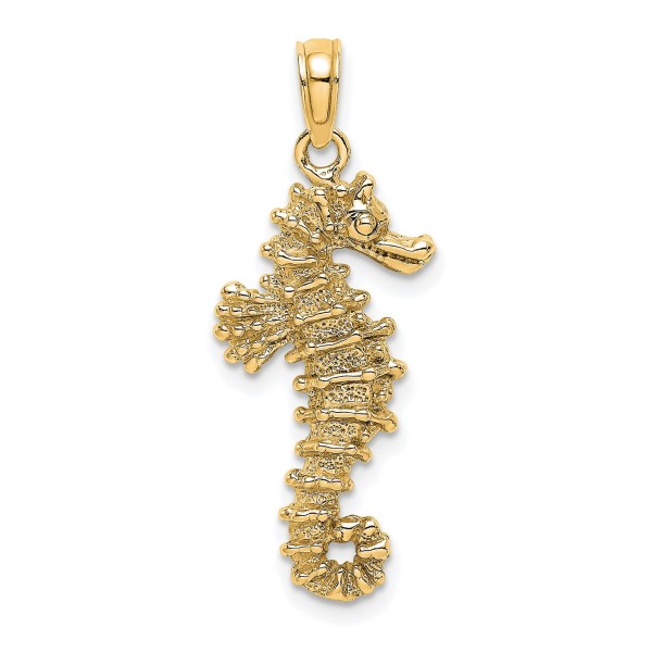 Sea Horse Pendant in 14k Yellow Gold