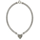 Diamond Mesh Heart N...