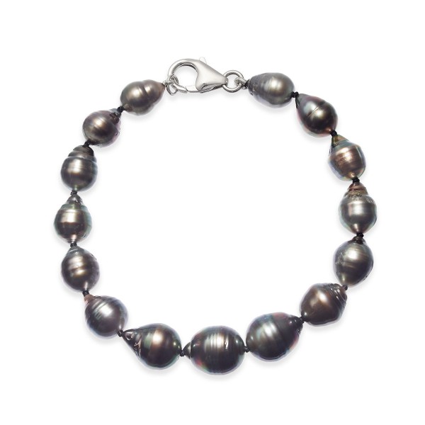 Black Tahitian Pearl (8 - 11mm) Graduated Bracelet