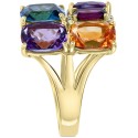 Multi-Gemstone (12-1/8 ct. t.w.) & Diamond (1/6 ct. t.w.) Statement Ring in 14k Gold